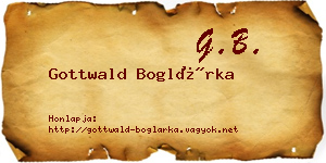 Gottwald Boglárka névjegykártya